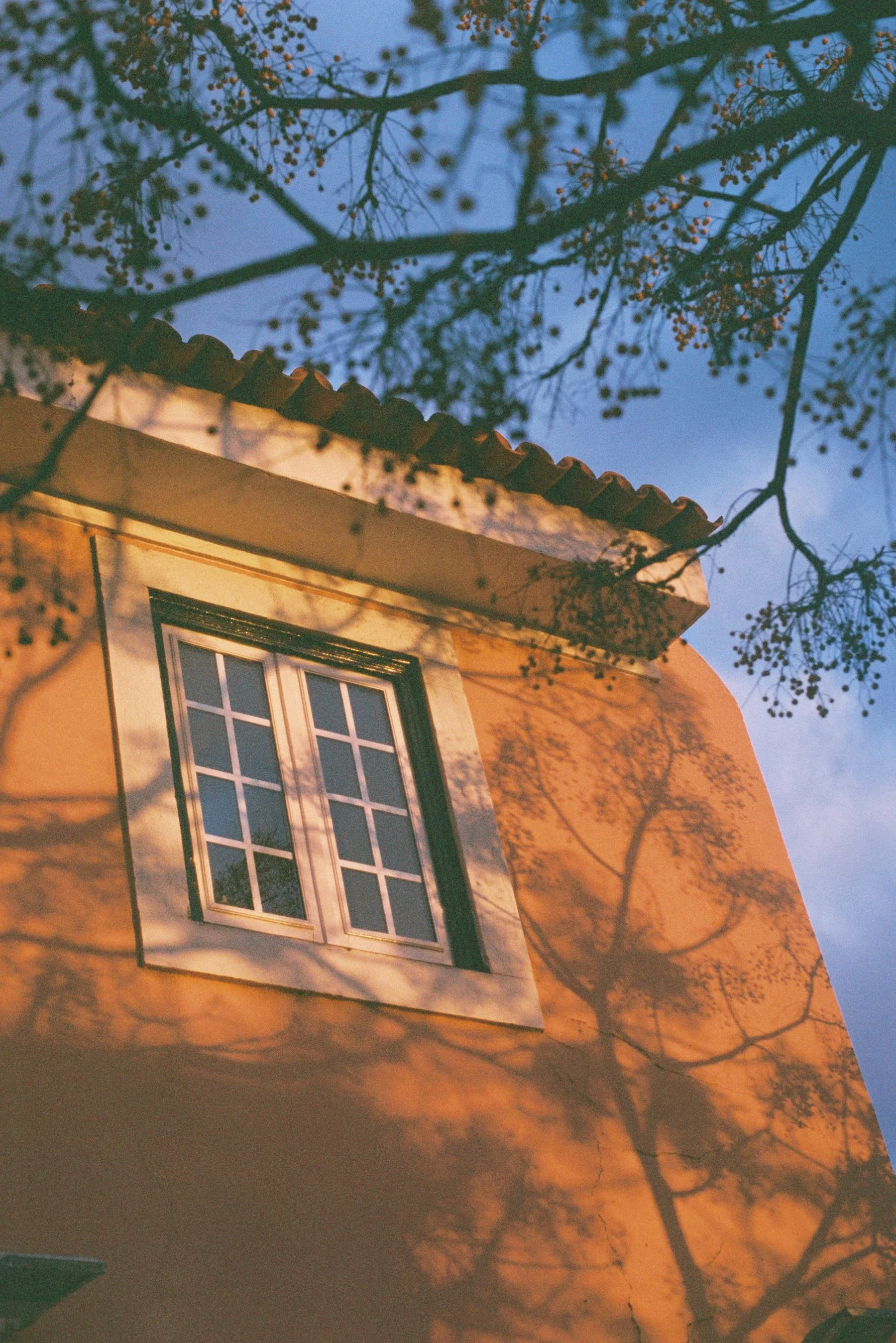 Lisbon facade with shadows
