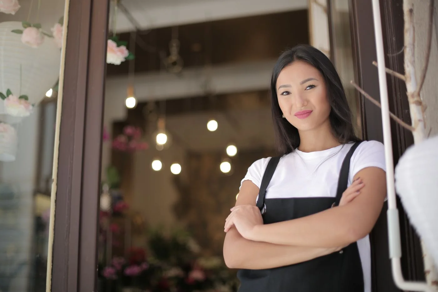 One of the Cellar Door team behind the counter of the shop